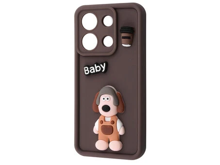 TPU 3D Toys Dog Camera Redmi Note 13 brown