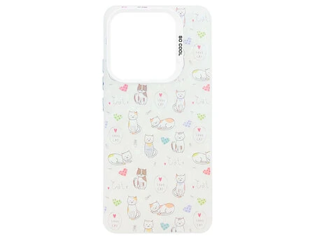Накладка So Cool Print Glitter Shell Redmi Note 14 love cat