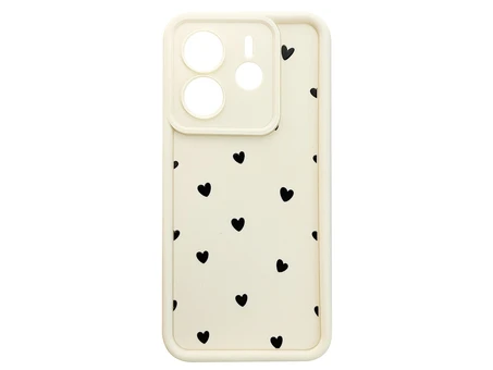 TPU Hearts Black Camera Redmi Note 14 vanilla