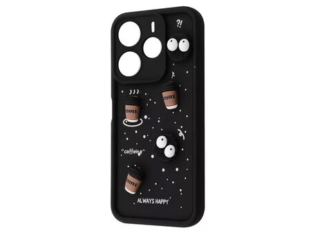 TPU 3D Toys Coffee Camera Redmi Note 14 black
