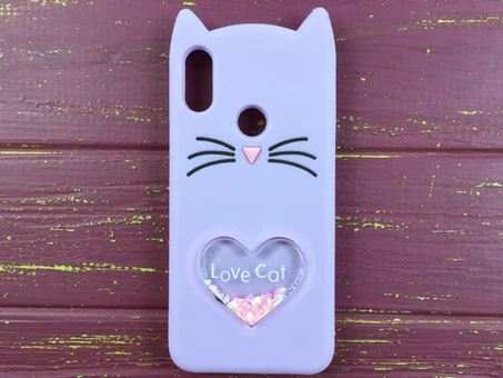 3D КОШКИ Любов Redmi Note 6/6Pro Фиолетовый