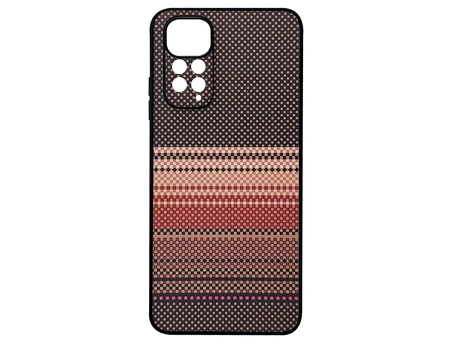 Накладка Elite Carbonique Redmi Note 11/11s beige/red/black