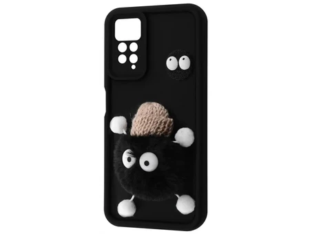 TPU 3D Fluffy Toy Camera Redmi Note 11 Pro/Note 11 Pro 5G/Note 12 Pro black