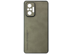 Накладка Nubuck Fanoya Fashion Redmi Note 10 Pro olive