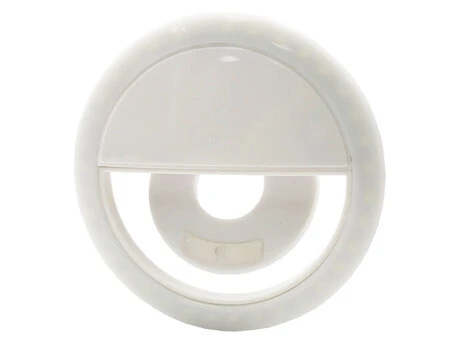 Селфи кольцо белое