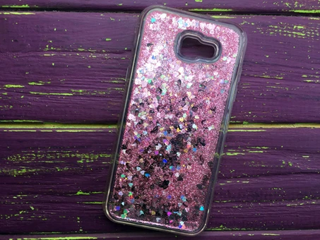 Акваріум блискітки Samsung A720 Pink