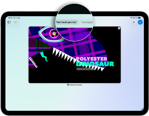 Как включить режим частного доступа в Safari в iOS?
