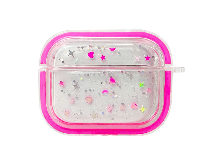 Чехол для AirPods Pro 2 Толстый Милый Принт розовый