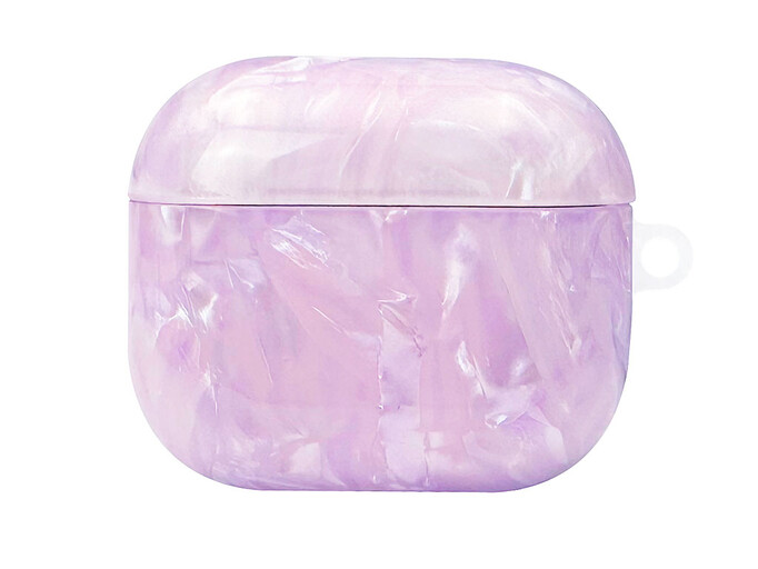 Чохол для AirPods 3 with Love Marble light purple