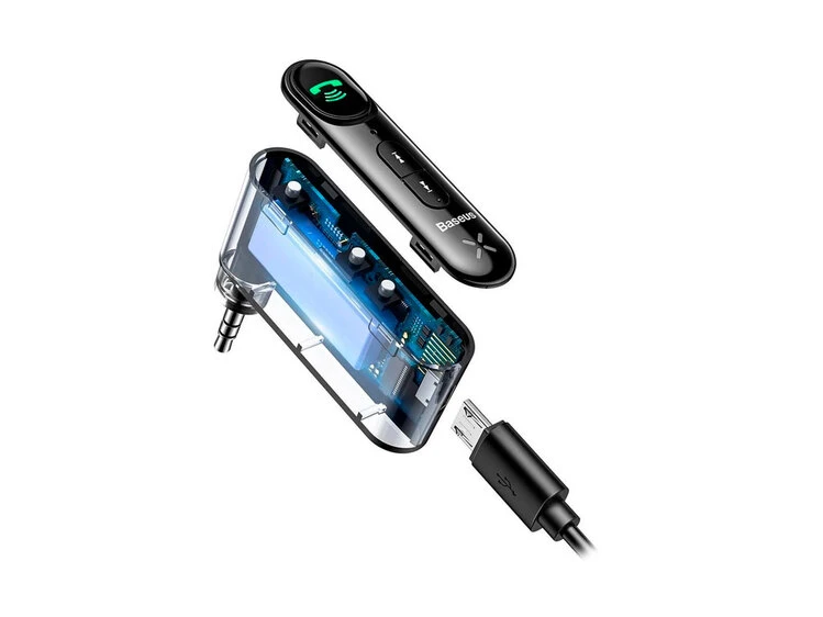 Адаптер AUX Baseus BSBA-02 BT receiver black