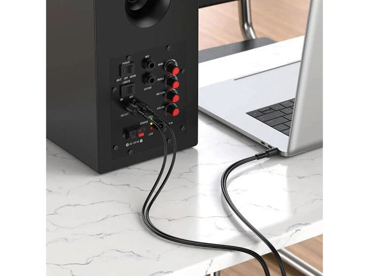 Кабель AUX Borofone BL11 3.5 to 2 RCA (1.5m) black