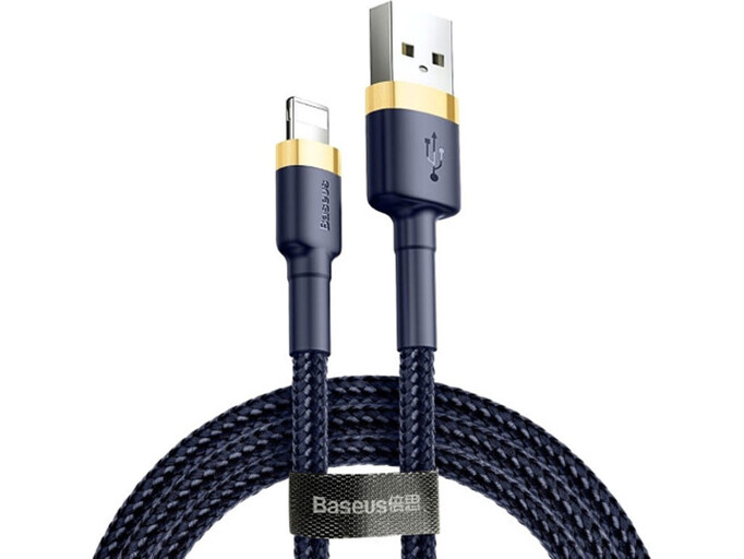 Кабель Baseus Cafule Lightning 1.5A (2m) blue/gold