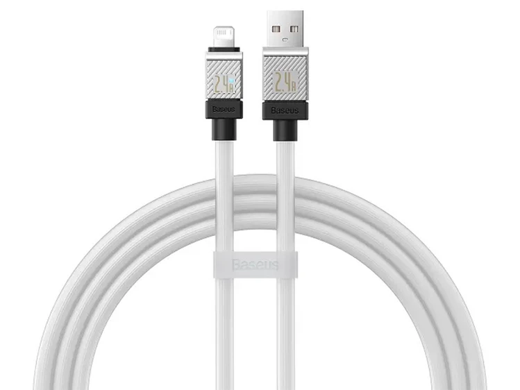 Кабель Baseus CoolPlay Series Lightning 2.4A (1m) white