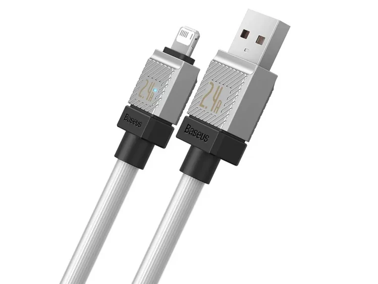 Кабель Baseus CoolPlay Series Lightning 2.4A (1m) white