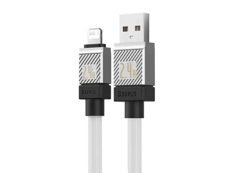 Кабель Baseus CoolPlay Series Lightning 2.4A (1m) white