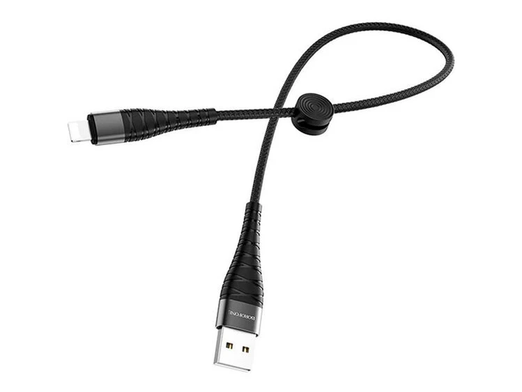 Кабель Borofone BX32 Lightning 2A (0,25m) black