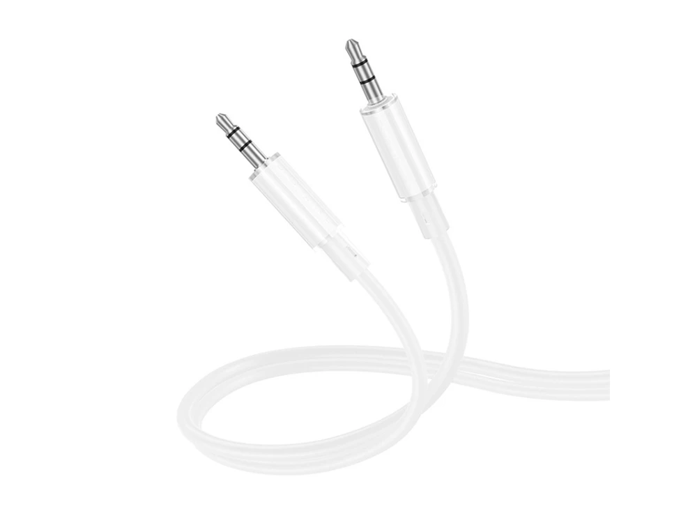 Кабель AUX Borofone BL21 3.5 to 3.5 (1m) white