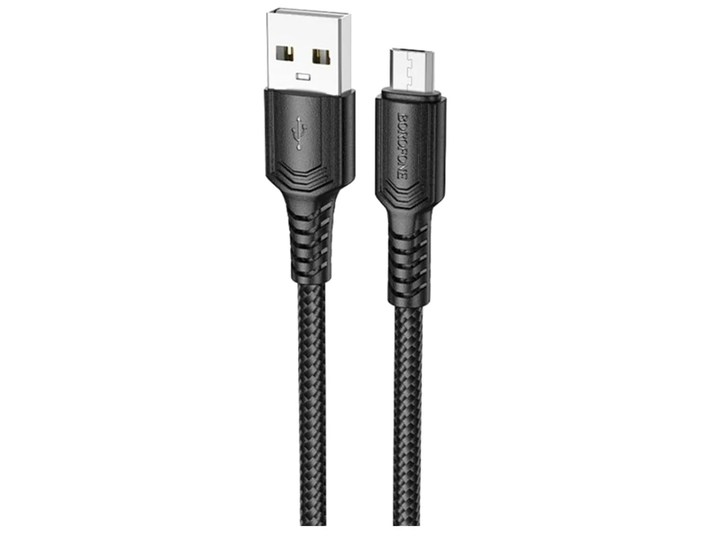 Кабель Borofone BX116 Micro 2.4A (1m) black