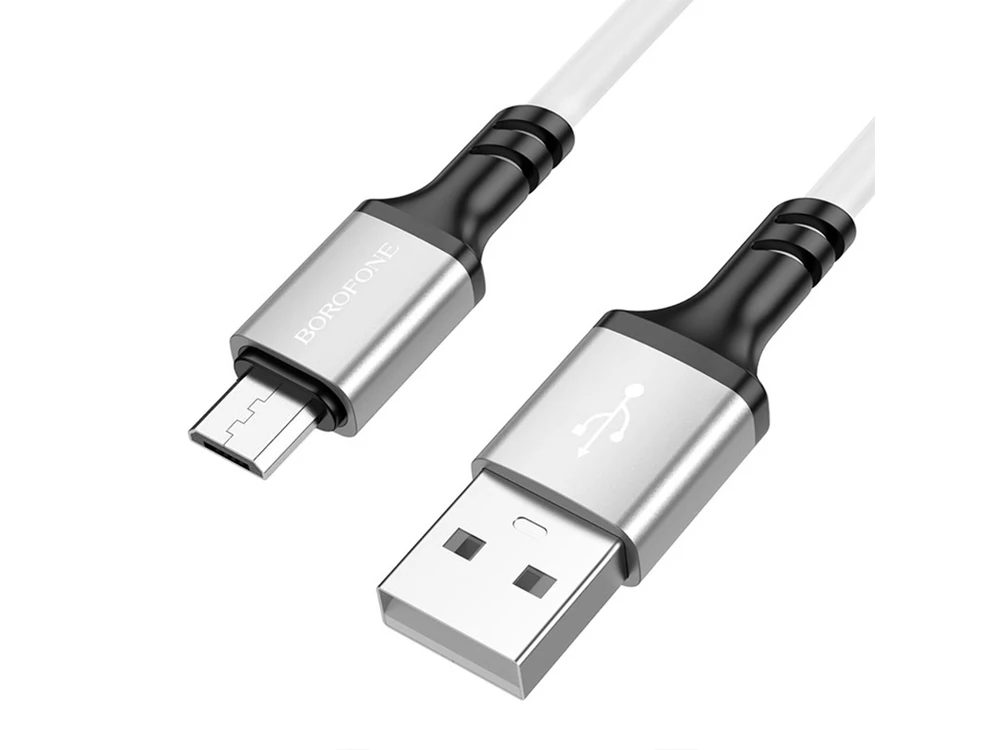 Кабель Borofone BX83 Micro 2.4A (1m) white