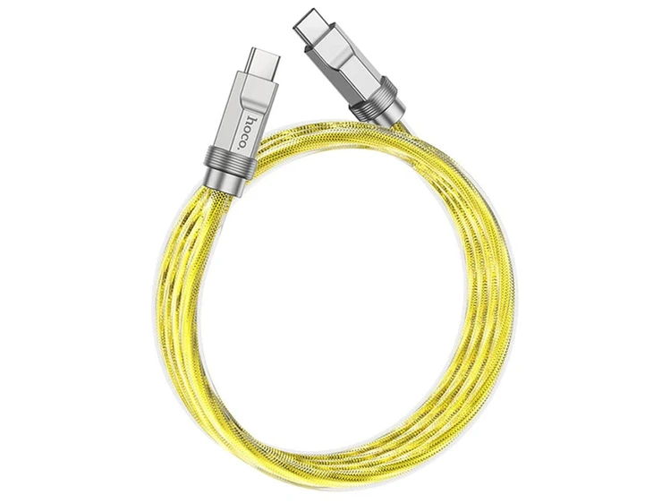 Кабель HOCO U113 Type-C to Type-C 100W (1m) gold