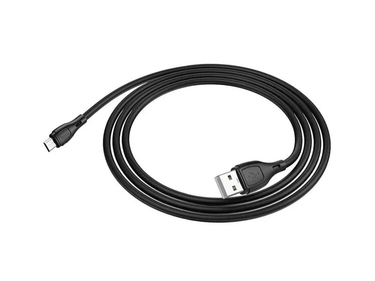 Кабель HOCO X61 Silicone Micro 2.4A (1m) black