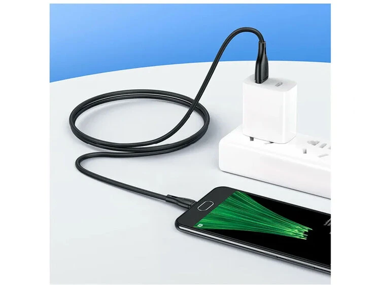 Кабель HOCO X61 Silicone Micro 2.4A (1m) black