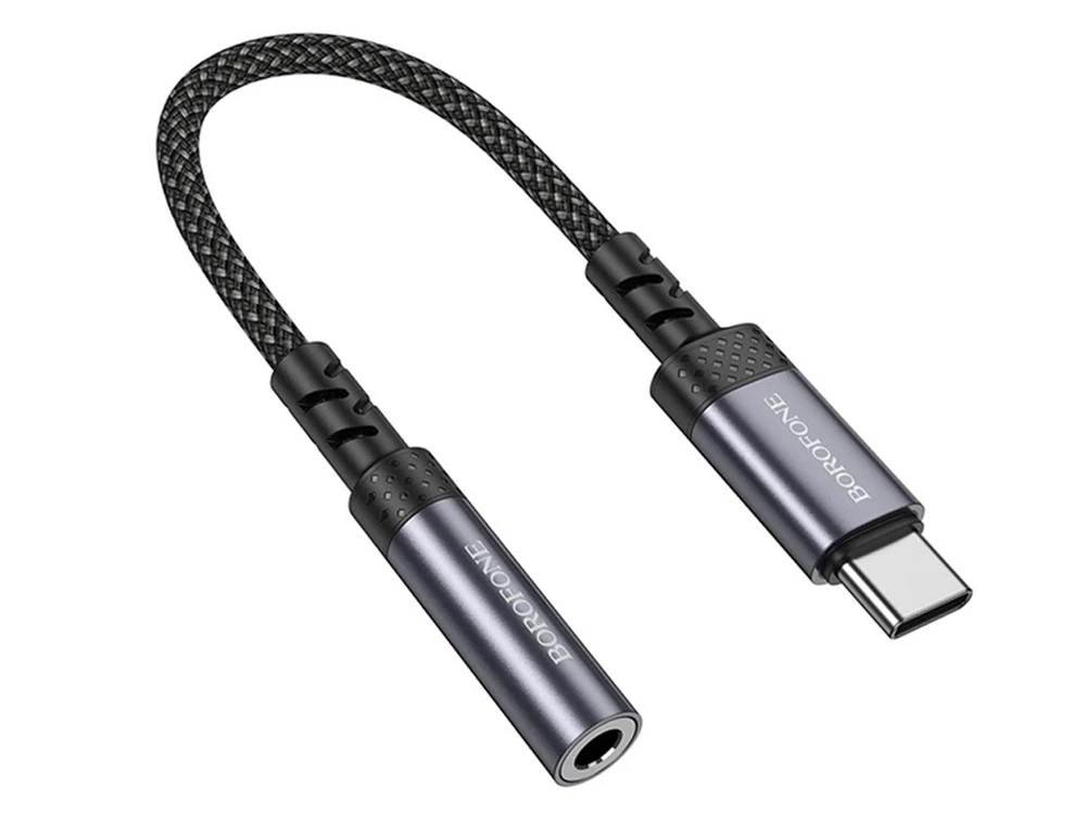 OTG Borofone BV24 3.5mm to Type-C (0.15см) gray