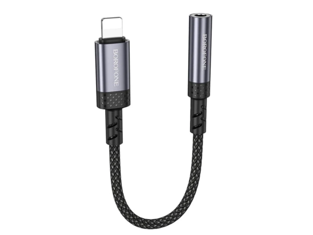 OTG Borofone BV24 3.5mm to Lightning (0.15см) gray