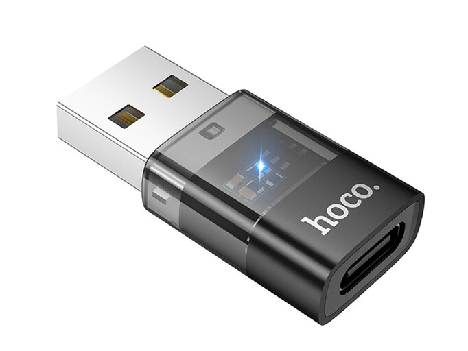 OTG Hoco UA36C Type-C to USB black