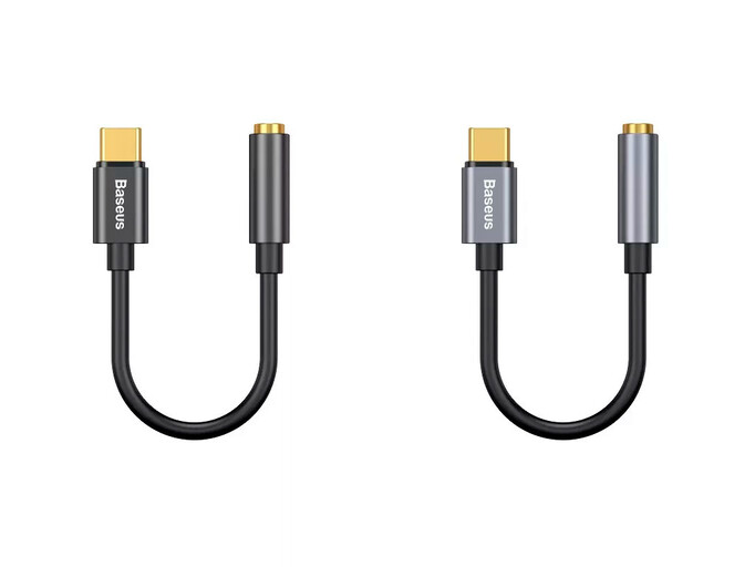 Перехідник AUX Baseus L54 Type-C to 3.5mm black