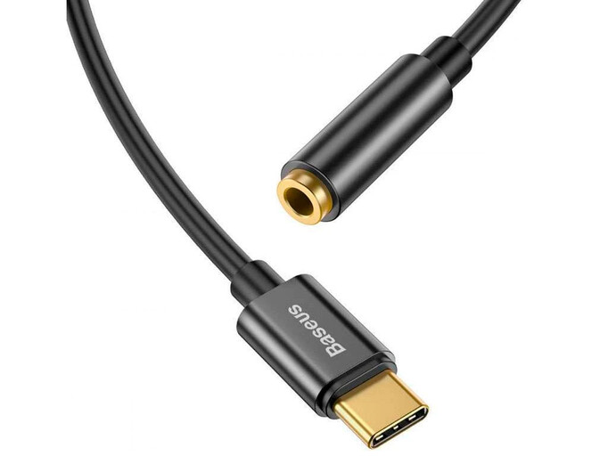 Перехідник AUX Baseus L54 Type-C to 3.5mm black