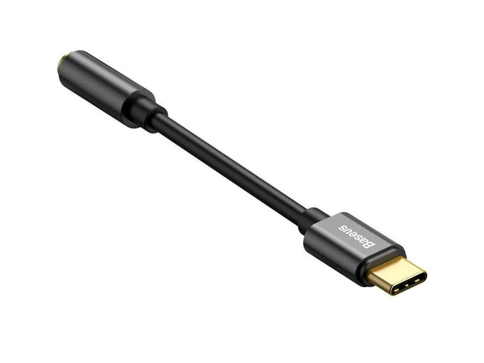 Перехідник AUX Baseus L54 Type-C to 3.5mm black