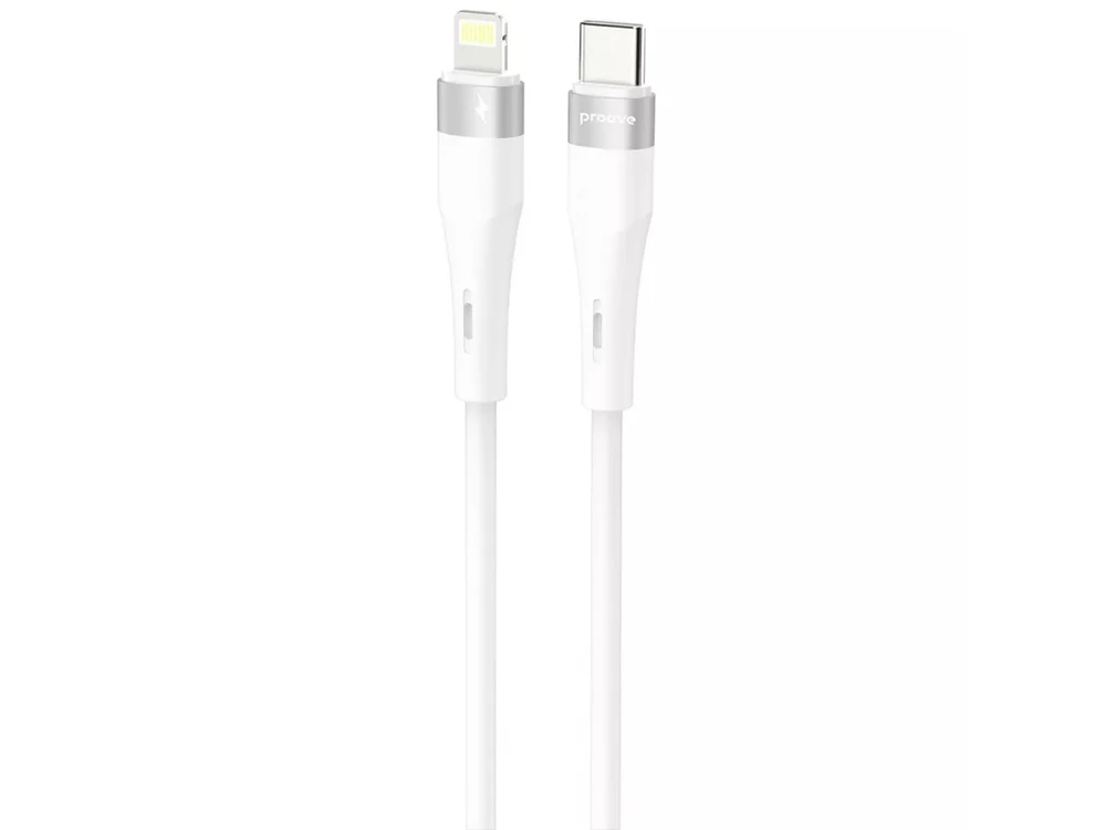 Кабель Proove Light Silicone Plus Type-C to Lightning 27W (1m) white