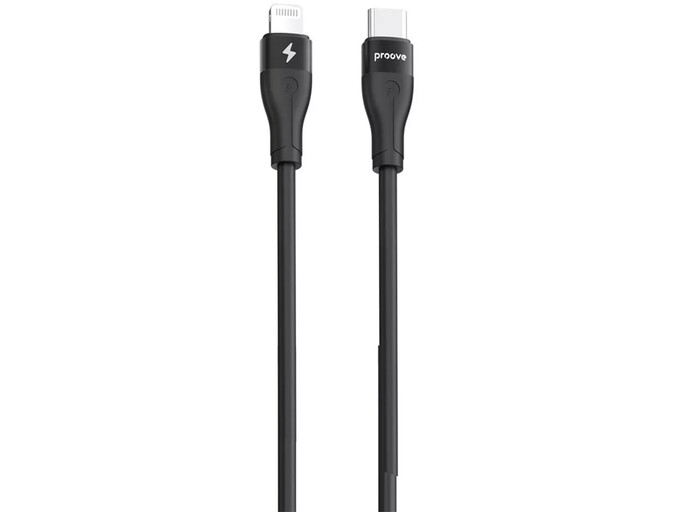 Кабель Proove Simple Silicone Type-C to Lightning 27W (1m) black