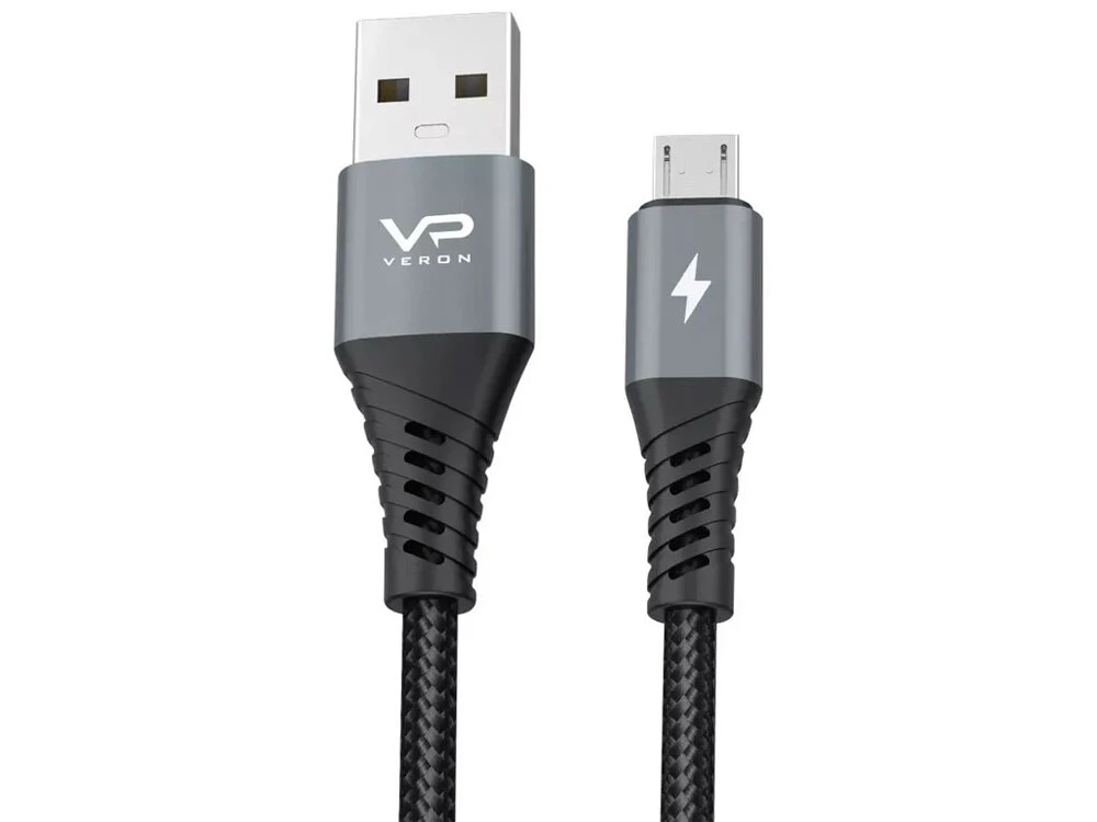 Кабель Veron NM09 Micro 2.4A (0.25m) black