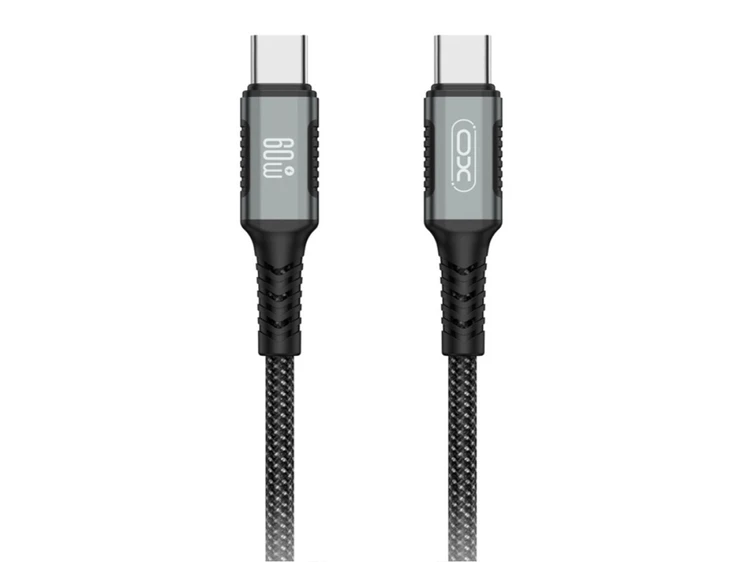 Кабель XO NB-Q267 Type-C to Type-C 60W 3A (1m) black