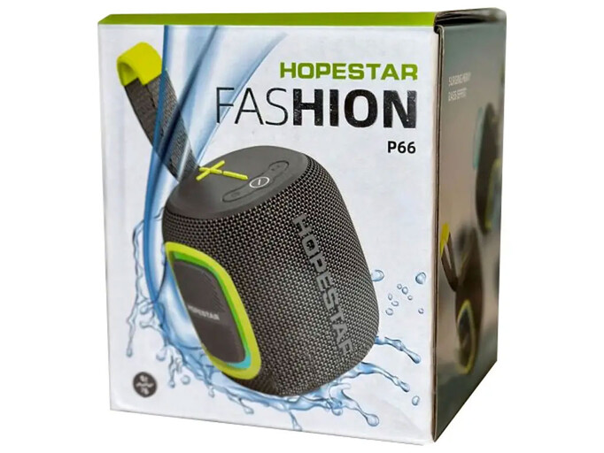 Bluetooth колонка HOPESTAR P66 black/lime