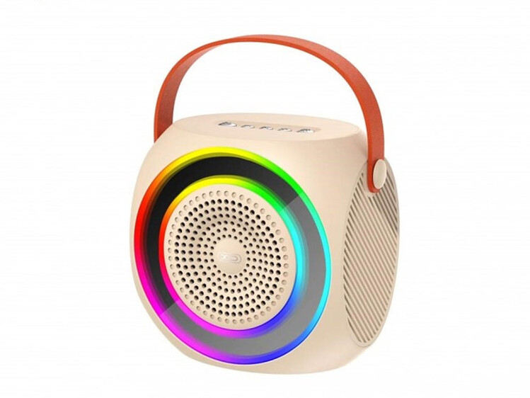 Bluetooth колонка XO F42 Dazzling RGB with Microphone beige
