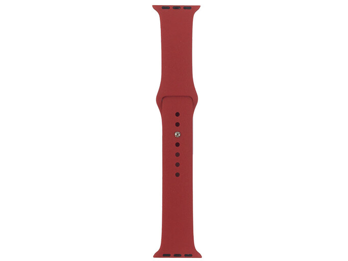 Apple Watch деш 42(сер.1-3)/44/45/46/49mm (33) темно-красный