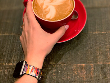 Силиконовые часы 2в1 42(сер.1-3)/44/45/46/49mm Уличное Искусство