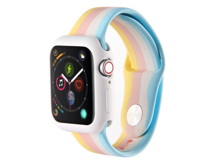 Apple Watch UA Colorfull 38/40/41/42mm(сер.10) синий/желтый