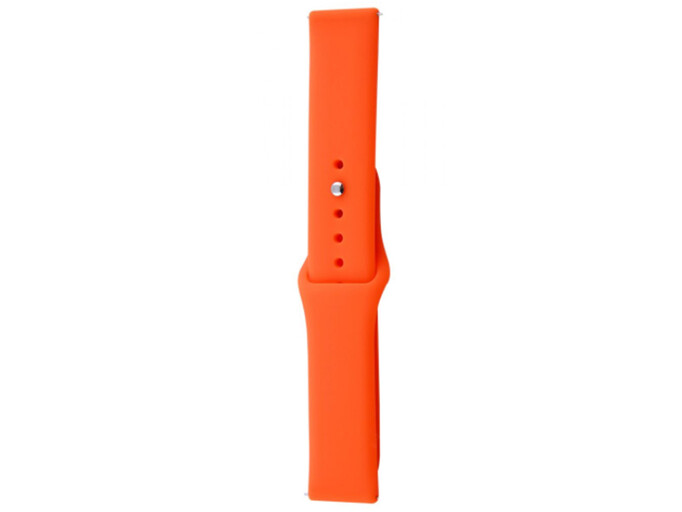 Ремешок Xiaomi Amazfit/Bip/Samsung Silicone 20mm оранжевый