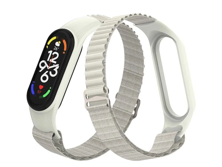 Ремінець силікон Alpine Loop Mi Band 5/6/7 white