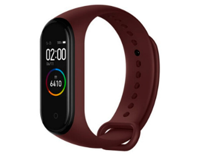 Ремінець силікон Mi Band 3/4 bordo