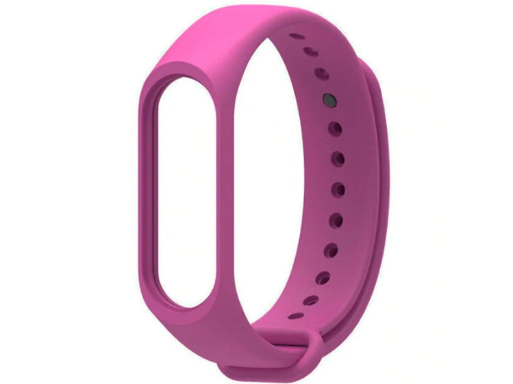 Силиконовый ремешок Mi Band 3/4 фиолетовый
