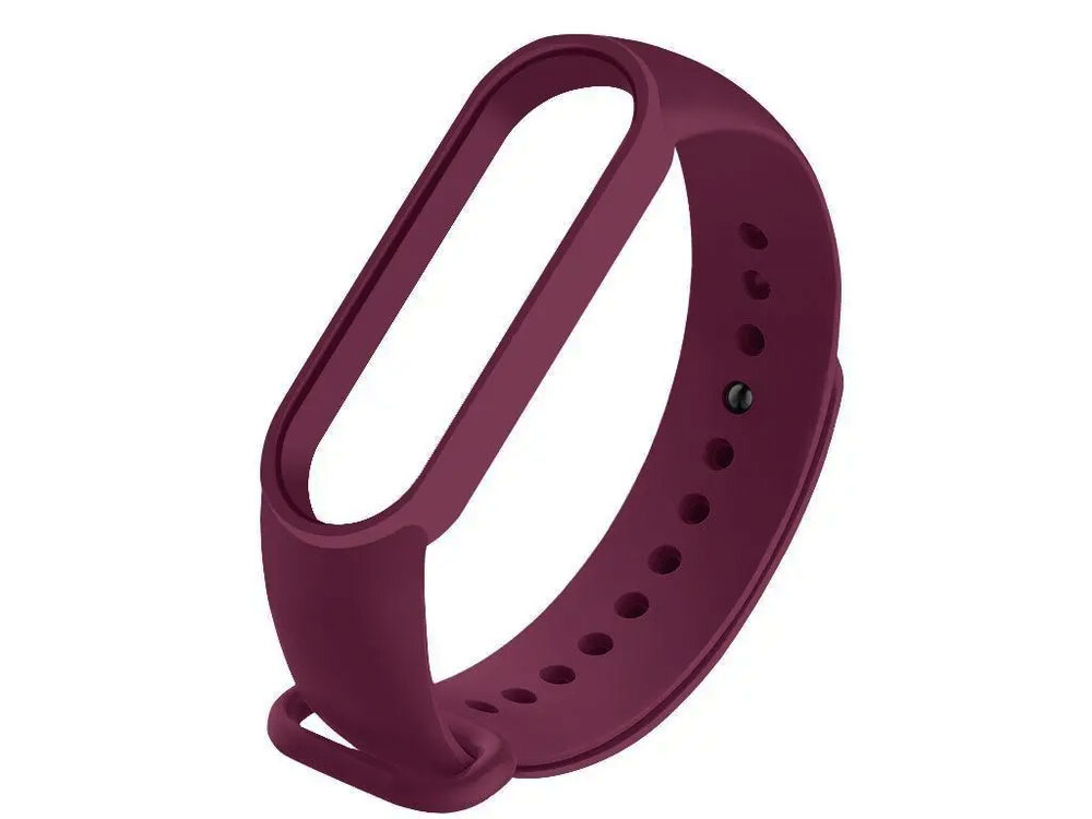 Ремінець силікон Mi Band 7 marsala