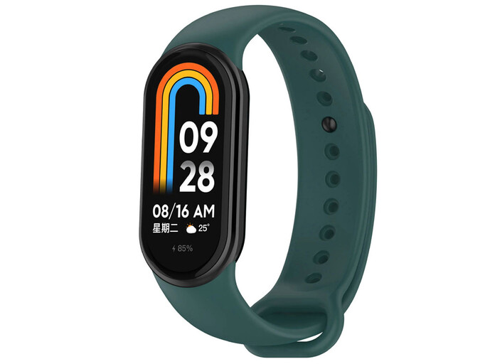 Ремінець силікон Mi Band 8/9/10 forest green