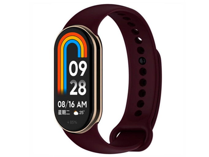 Ремінець силікон Mi Band 8/9/10 marsala