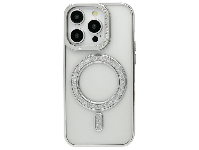 Силікон CD Camera Brilliant Magsafe iPhone 16 Pro Max silver