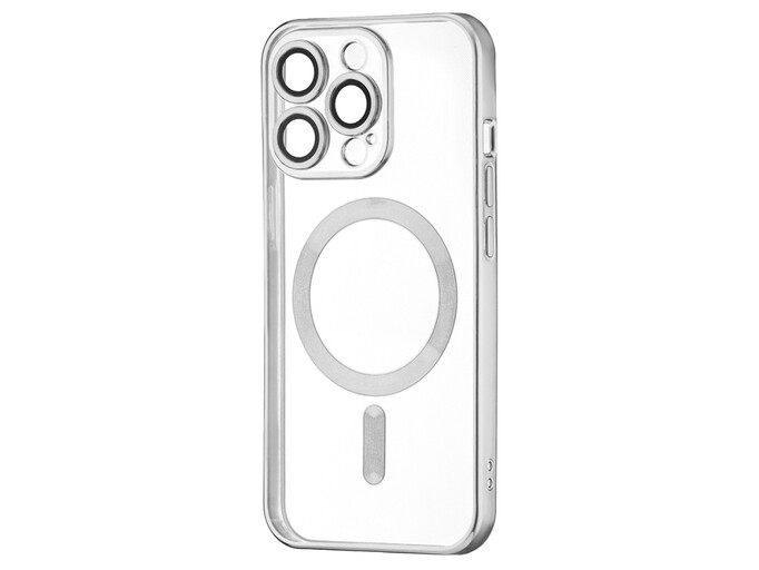 Силікон Cosmic camera CD Magsafe iPhone 16 Pro Max silver